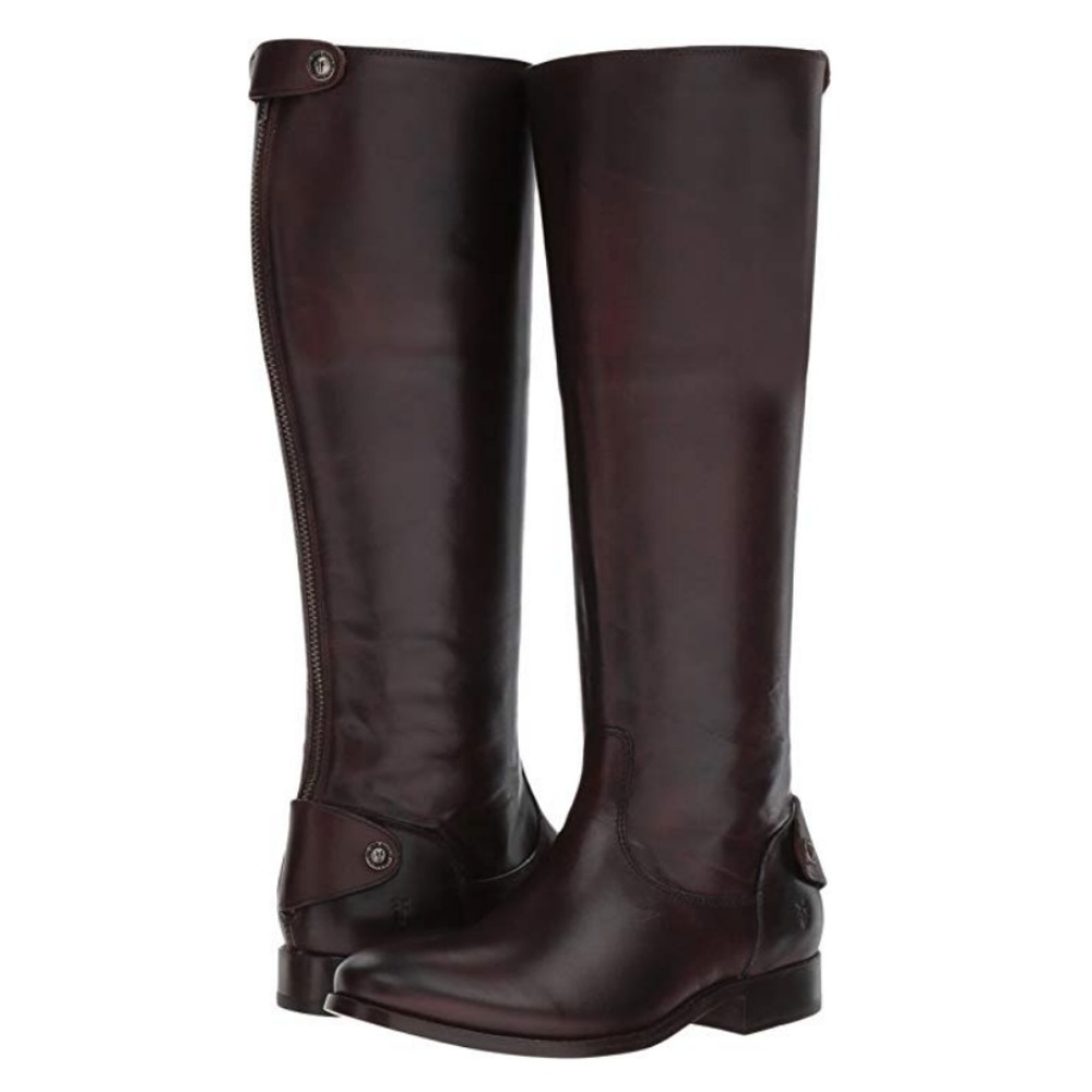 FRYE Melissa Button Back Zip Knee High Boots Tall